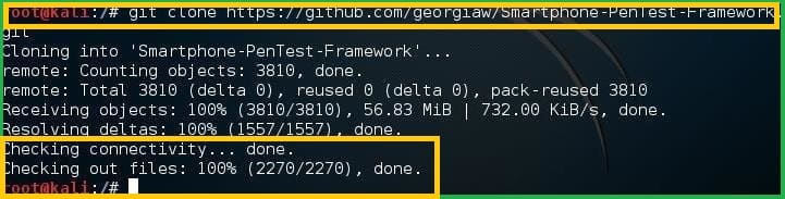 Установка Smartphone Pentest Framework